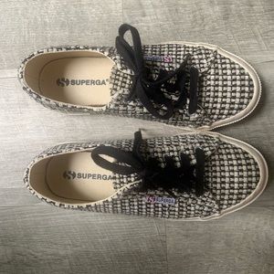 Superga tweed fashion sneaker size 7.5